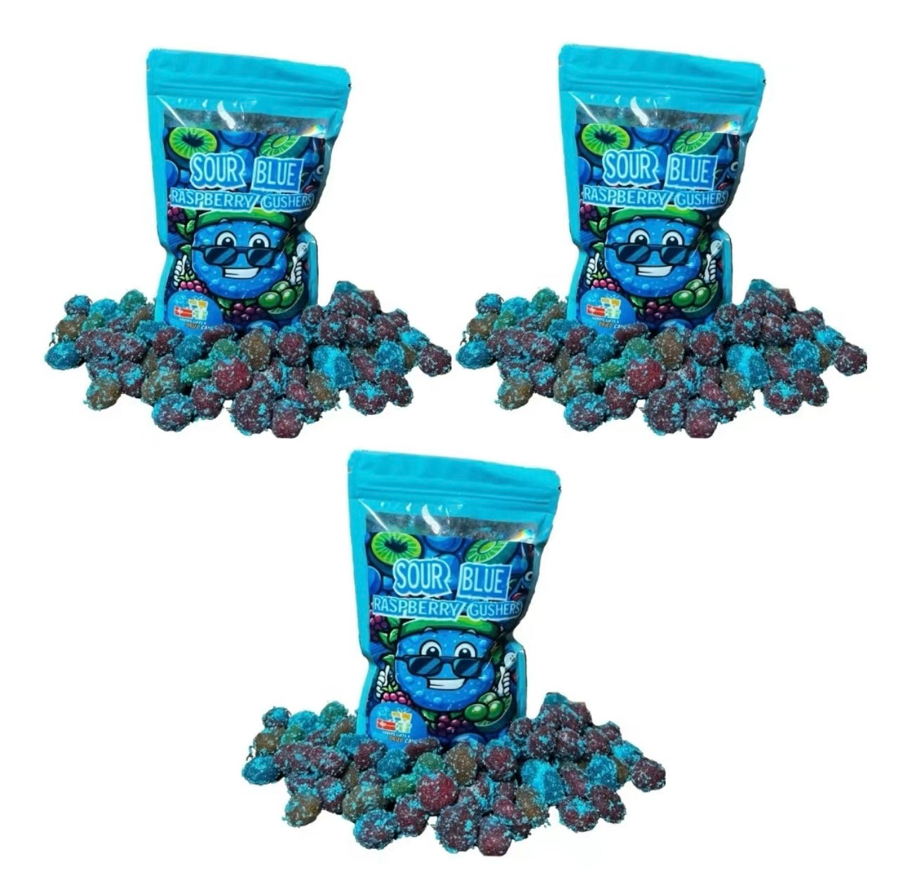 Sour Blue Razz Gushers