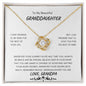 To My Beautiful Granddaughter | Love Grandpa