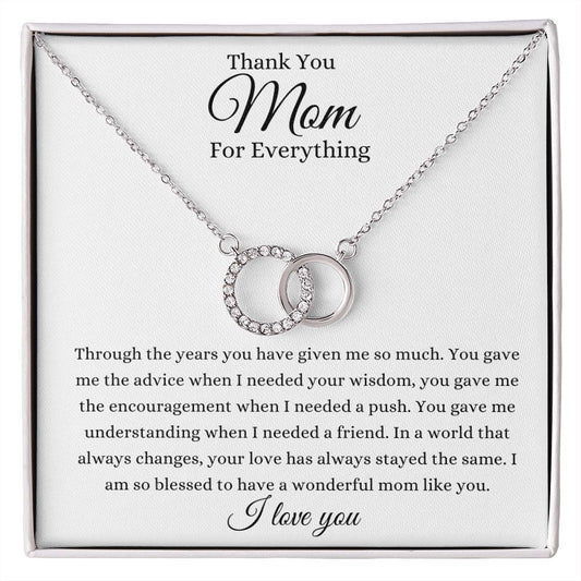 Thank You Mom| Perfect Pair Necklace